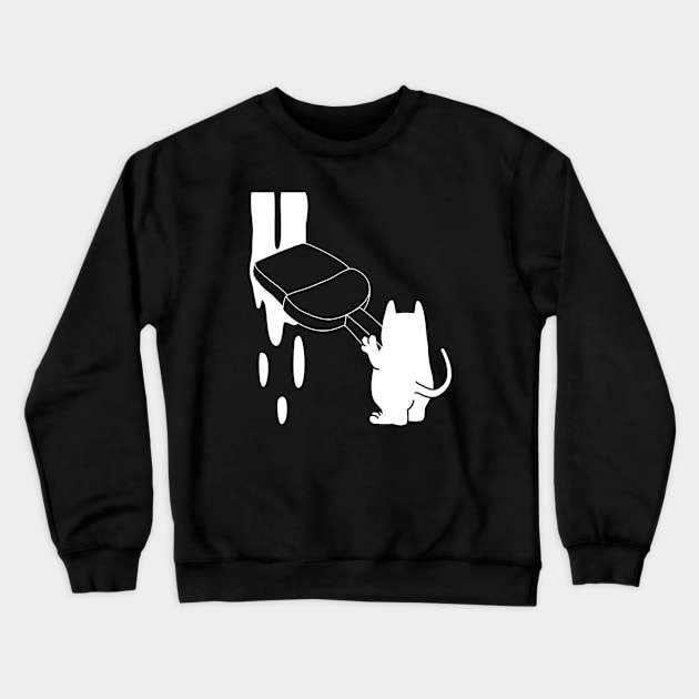 cat paint Crewneck Sweatshirt by firuyee.official.designs